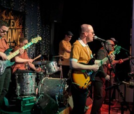 Musik-Event im April 2026 bei Eulach Vibes mit Live-Band und begeistertem Publikum. Eulach Vibes Live-Musik beim Skarfreitag mit Band auf der Bühne.